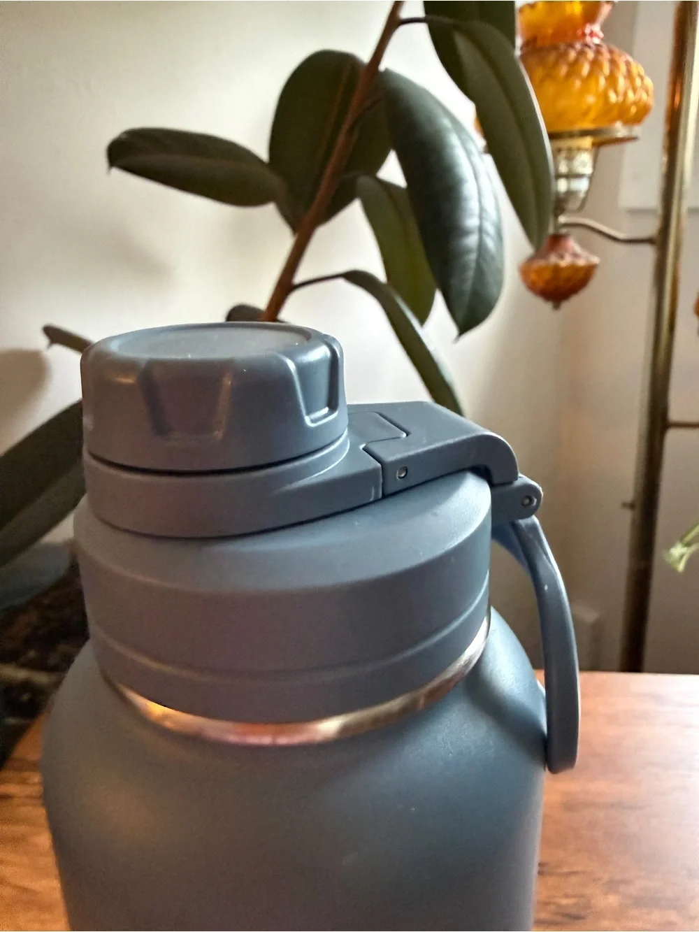 HydraPeak Matte Slate Blue Insulated Water Bottle 32 oz